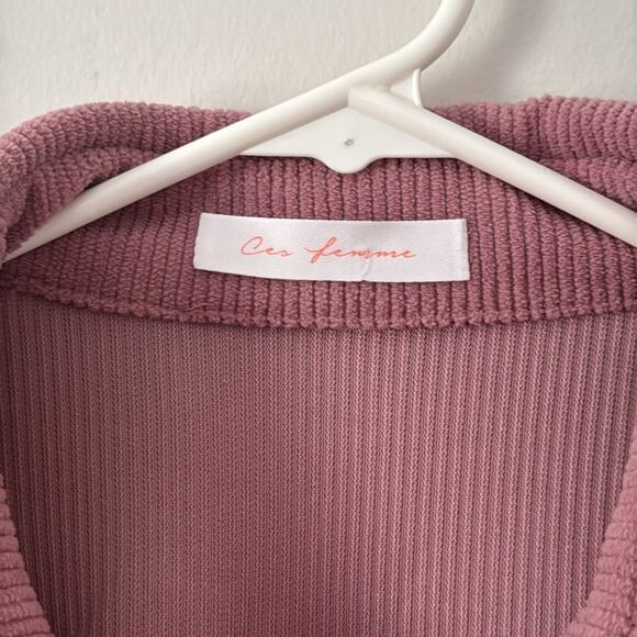 Ces Femme Women’s‎ Colorblock Corduroy Shacket Size Small - Picture 2 of 5
